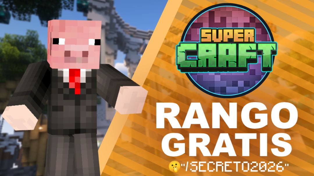 Banner del servidor SuperCraft - VUELA!
